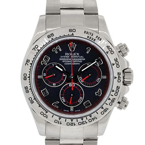 rolex gold daytona red dial|rolex daytona black price.